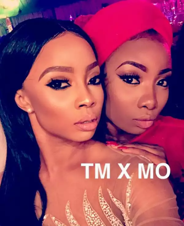 Toke Makinwa and Mocheddah looking like sisters